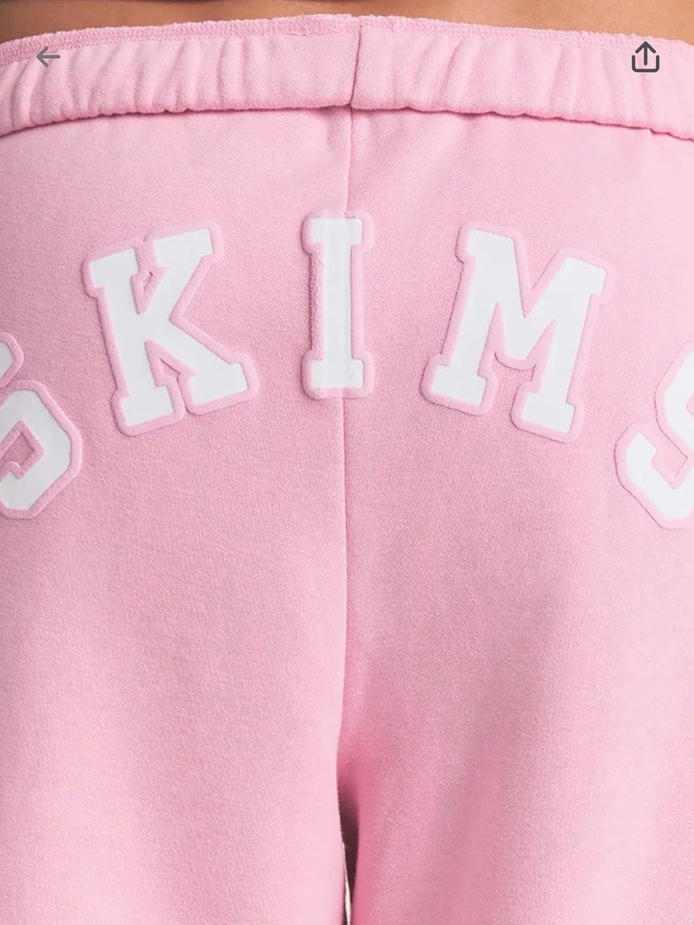 SKIMS Cotton Fleece Classic Logo Straight Leg Pant - Picture 6 of 7